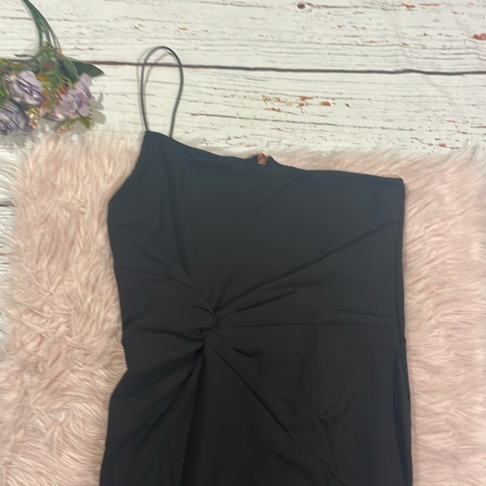NWT Nookie Lust one shoulder midi dress black - Picture 7 of 10